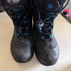 Children's Black and Blue Snow Boots